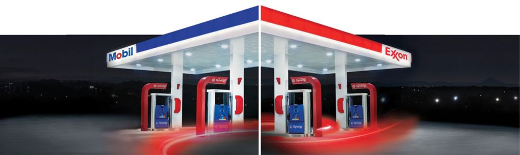 Exxon and Mobil stations.